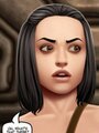 Naked brunette investigates an - Picture 1