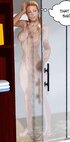 Large-chested knockout exits a steamy shower