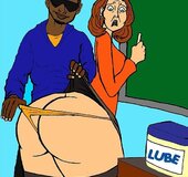 Horny black student shocks big-bottomed teacher