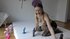 Lustful hen chooses a dildo for a long time to fuck herself