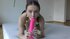 Bella fucked herself with a toy in the ass in her room