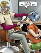 Oral servitude from blue-haired sex slave. Reckless By Erenisch.