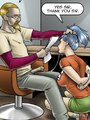 Oral servitude from blue-haired sex - Picture 2