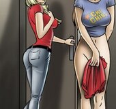 Shy babe in glasses arrives to a meeting. Reckless By Erenisch.