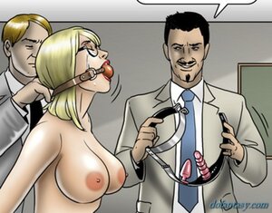 Slave scary metal chastity