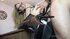 Sexy blonde in high heels does a handjob