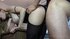 Sexy girl in high heels gets doggy style