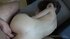 Girlfriend fucked on the chair by a dog - cum on ass, she sweetly moaning