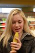 blonde young cutie enjoys