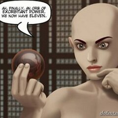 Nude elf lady excited by unearthed orb. - BDSM Art Collection - Pic 1