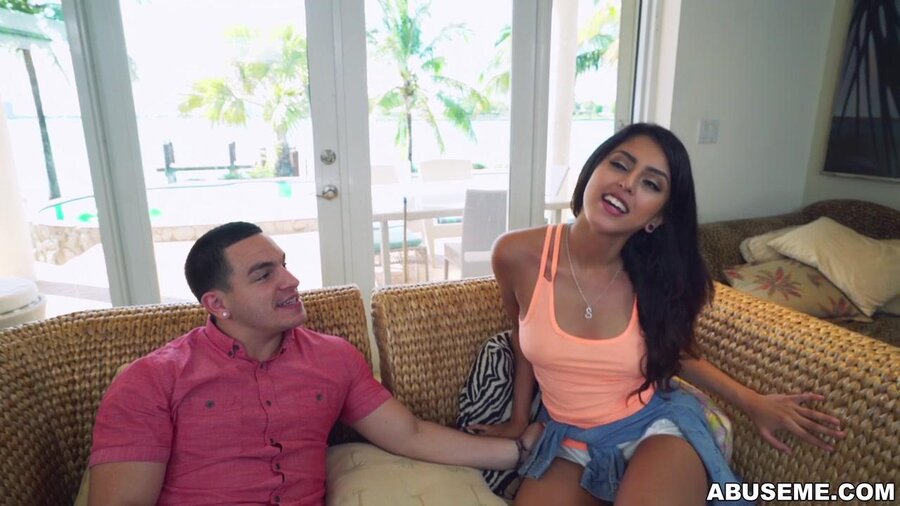 Cute Latina teen sucks cock and then gets m - XXX Dessert - Picture 1