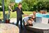 Blonde girl power fucked outdoor