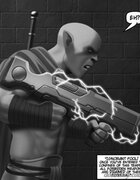 Elf guy prepares to fight powerful vixen. World Fist By Ferres.