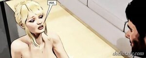 Slave hand masters cock