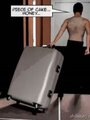 Bound slave placed in a large suitcase. - Picture 2