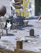 Hot babe with big tits encounters strange alien