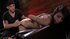 Brunette submissive hottie machine fucked