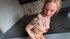 Horny blonde milf gagged and dicked with huge cock
