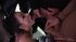 Cute tattooed brunette blowbanged on the parking