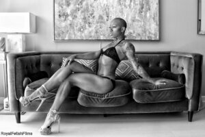 Slim tattooed ebony slut pounded hard