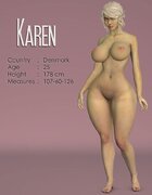 Darling Danish doll shows off hourglass physique