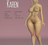 Darling Danish doll shows off hourglass physique