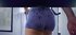 Mature blondie shows her butt covered with confetti