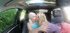 Hot lesbian orgy of two blondies in a car