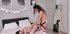 Small boobs chick seduced and pounded by busty mom