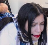 Submissive smoker goes all the way