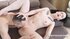 Small brunette's holes stiffed with boyfriend's bone