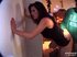 Two slutty brunettes pounded hard after the dinner