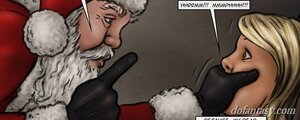Horny santa rounds hot