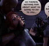 Cute redhead chick made to be a sex slave. Agent X Mile High By Hawke.