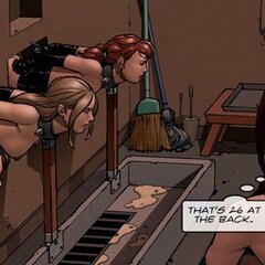 Restrained female slaves in lingerie - BDSM Art Collection - Pic 2
