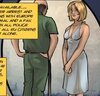 After examination blonde taken back to the cage with other slaves. Family