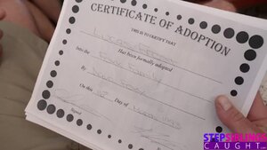 Stepsis celebrates the adoption by having POV sex with stepbro