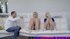 Lucky hunk works on the juicy cunnies of blonde teens