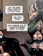 Big tits blonde was captured and turned into the slut slave. Group X Part