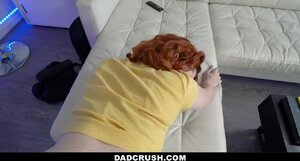 Big tits ginger gal is pussy banged and facialized