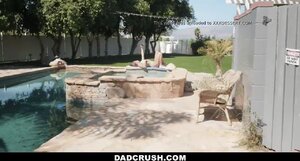 Teen hussy wants to play with pool boy's johnson