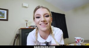 Daddy will need to punish naughty stepdaughter with his cock