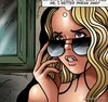 Pretty blonde watches hot foursome through the window. Cidade Do Diabo