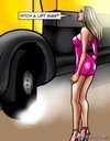 Slutty blonde in pink dress hitchhikes on the road. Double Crossed 1 Bad