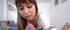 POV cute young babe went down on stepbro's stiff cock