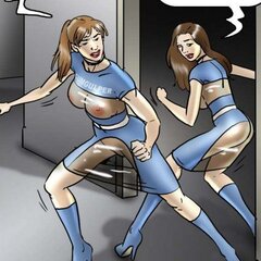 Female slaves in controlling center - BDSM Art Collection - Pic 4