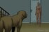 Undressed big tits female slave whistles to call the dog pet. Bad Lieutenant