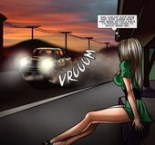 Slutty blonde makes a call, misinterpreting her twin sister to be herself.