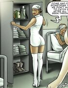 Busty blonde finds her out in the hospital among the others. Slavecop