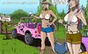 Pretty busty babes humiliated by kinky Bigfoot. THE WOODS HAVE EYES Part